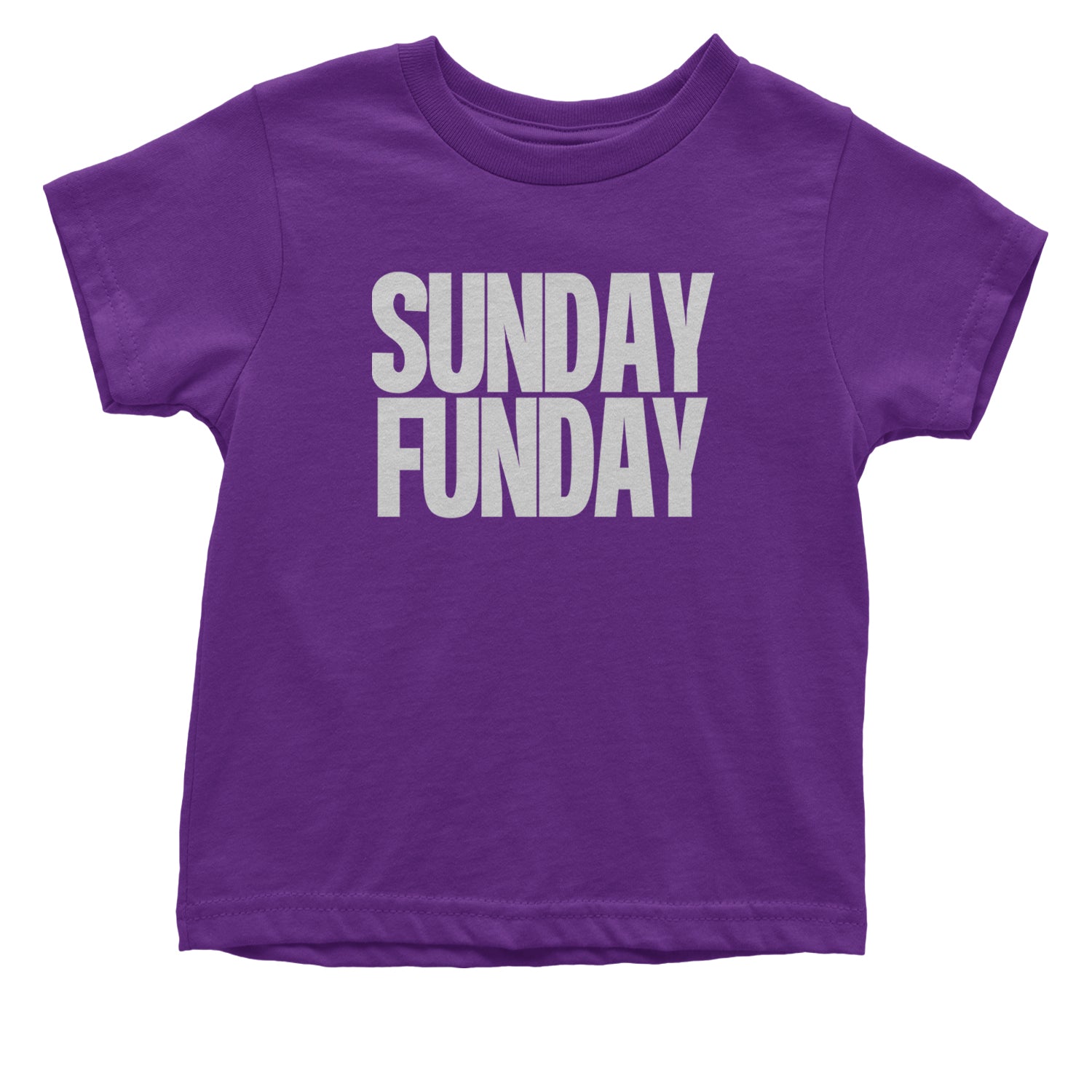 Sunday Funday  Infant One-Piece Romper Bodysuit and Toddler T-shirt Purple