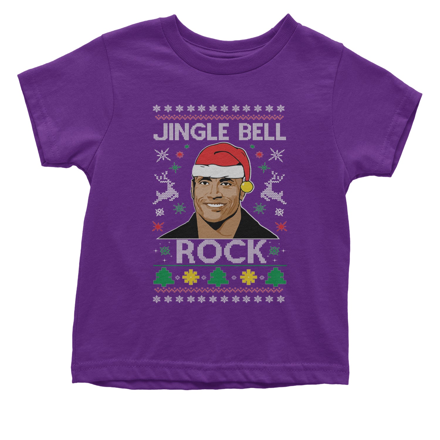 Jingle Bell Rock Ugly Christmas Infant One-Piece Romper Bodysuit and Toddler T-shirt Purple