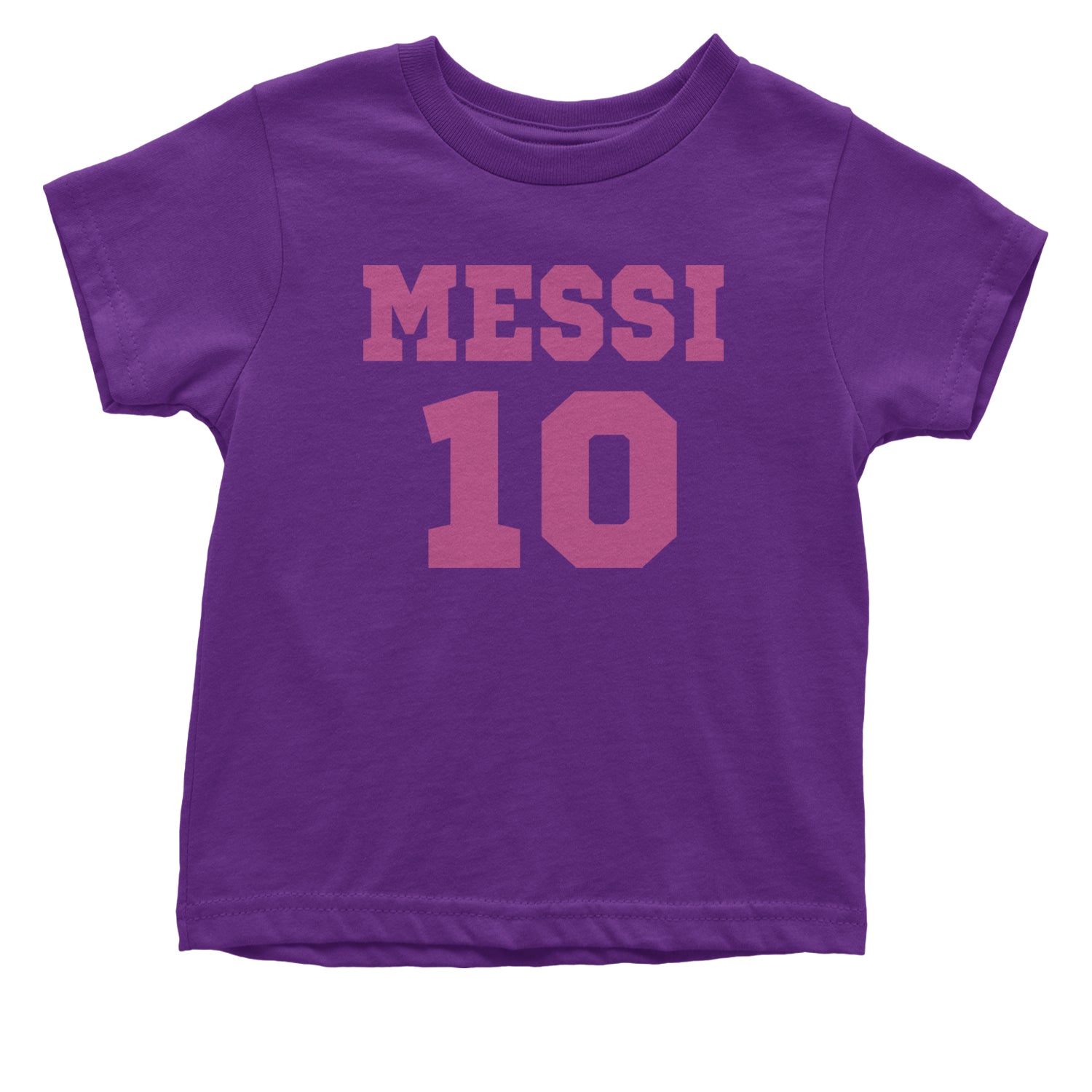 Messi World Soccer Futbol Messiami Infant One-Piece Romper Bodysuit and Toddler T-shirt Purple