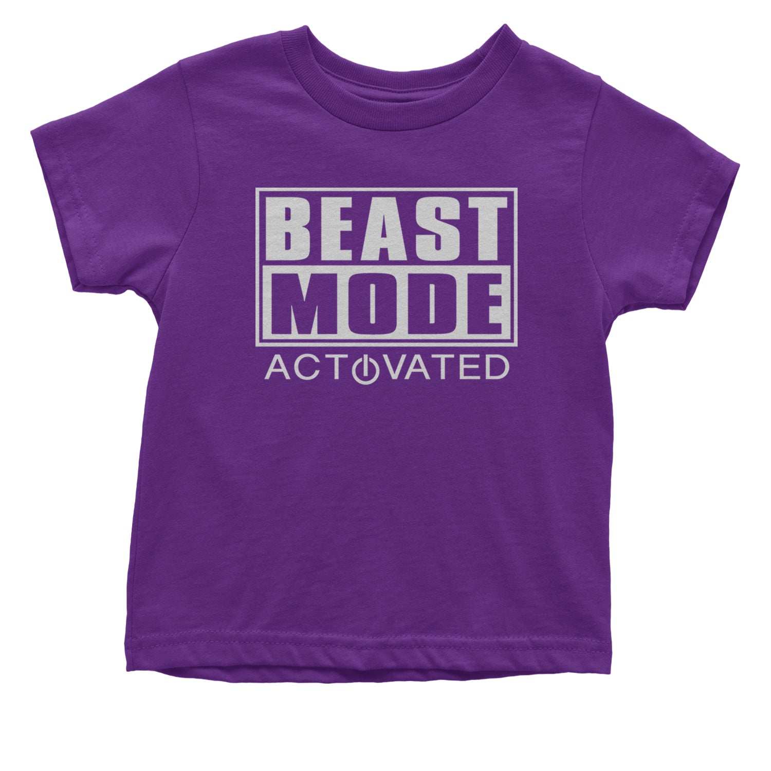 Activated Beast Mode Workout Gym Clothing Infant One-Piece Romper Bodysuit and Toddler T-shirt Purple