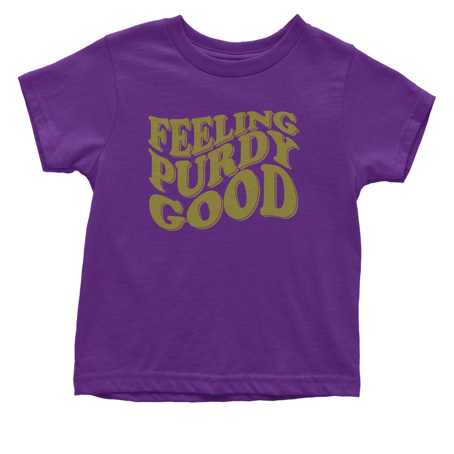 Feeling Purdy Good San Francisco Infant One-Piece Romper Bodysuit and Toddler T-shirt Purple