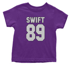 Swift 89 Birth Year Music Fan Era Poets Department Lover Infant One-Piece Romper Bodysuit and Toddler T-shirt Purple