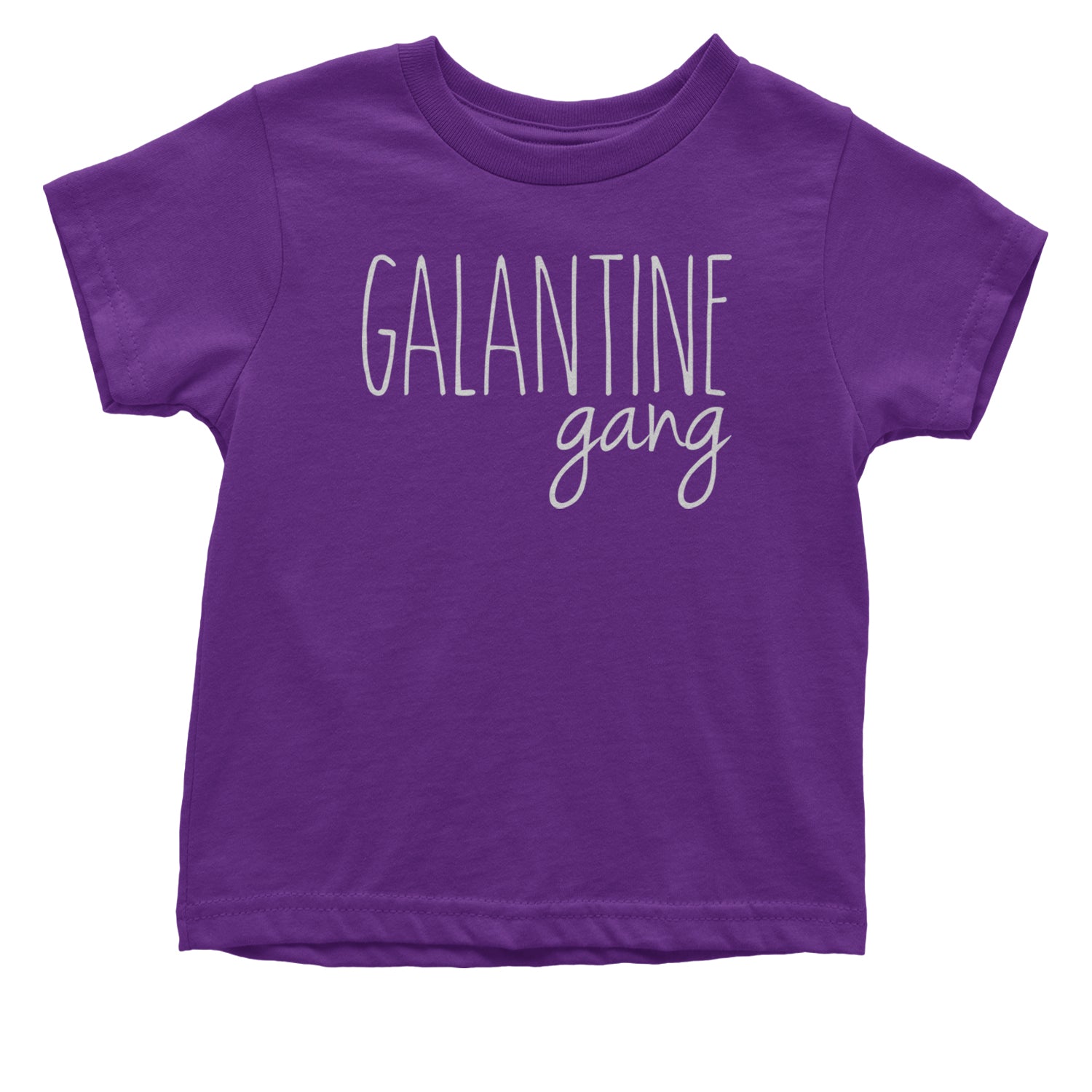 Galentine Gang Valentine's Shirt Infant One-Piece Romper Bodysuit and Toddler T-shirt Purple