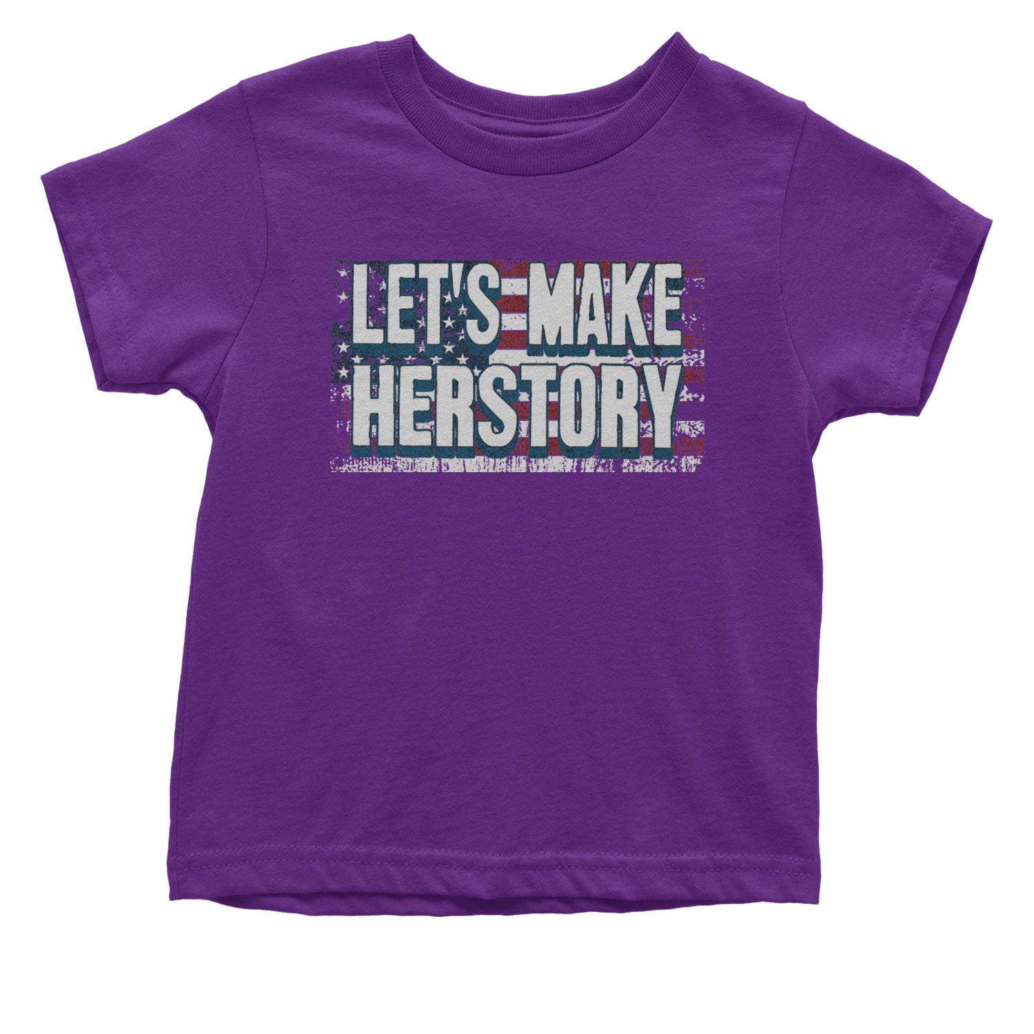 Lets Make Herstory - Support Kamala Harris For President 2024 Infant One-Piece Romper Bodysuit and Toddler T-shirt Purple