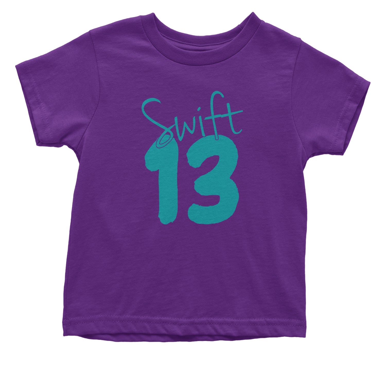 13 Swift 13 Lucky Number Era TTPD Infant One-Piece Romper Bodysuit and Toddler T-shirt Purple