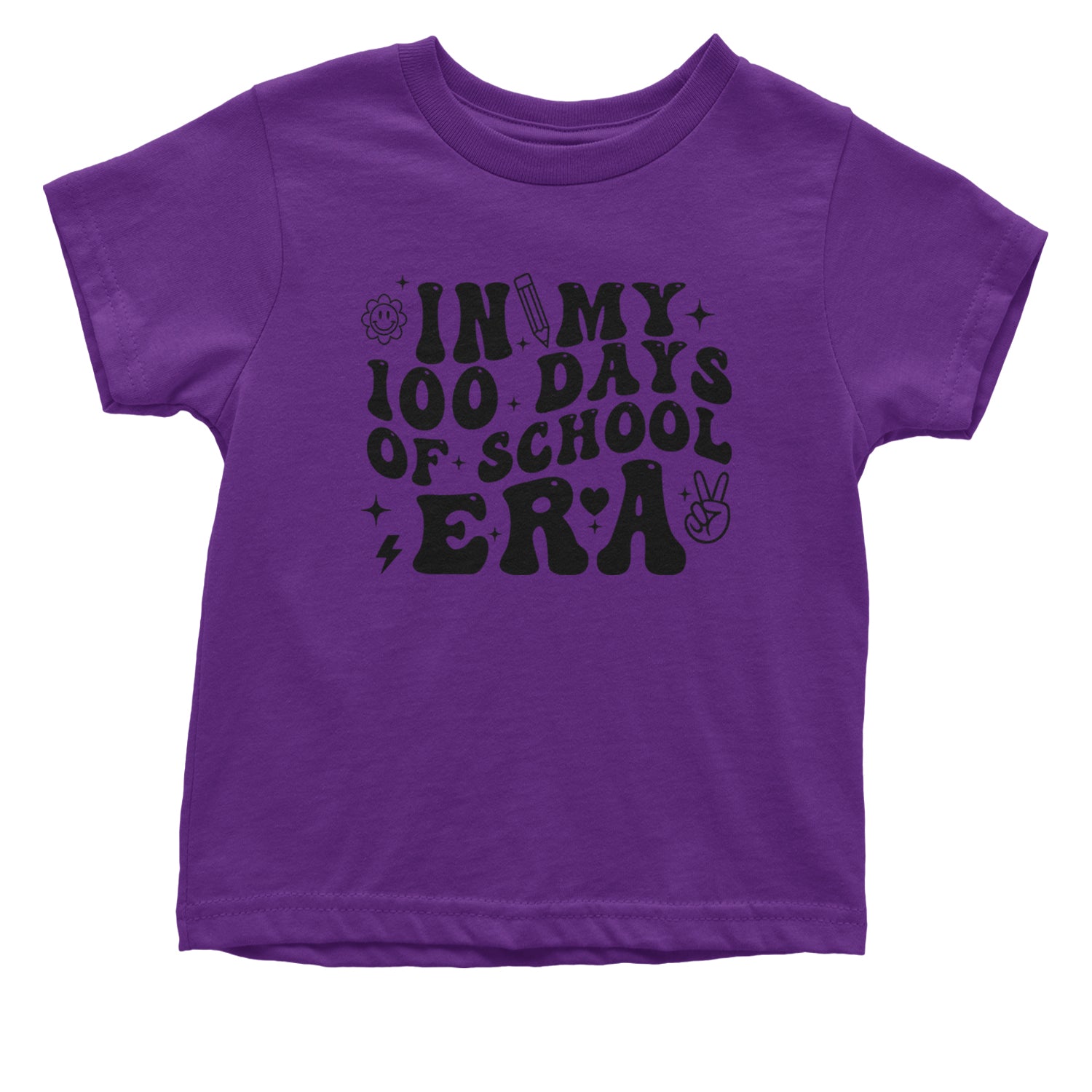 In My 100 Days Of School Era Infant One-Piece Romper Bodysuit and Toddler T-shirt Purple