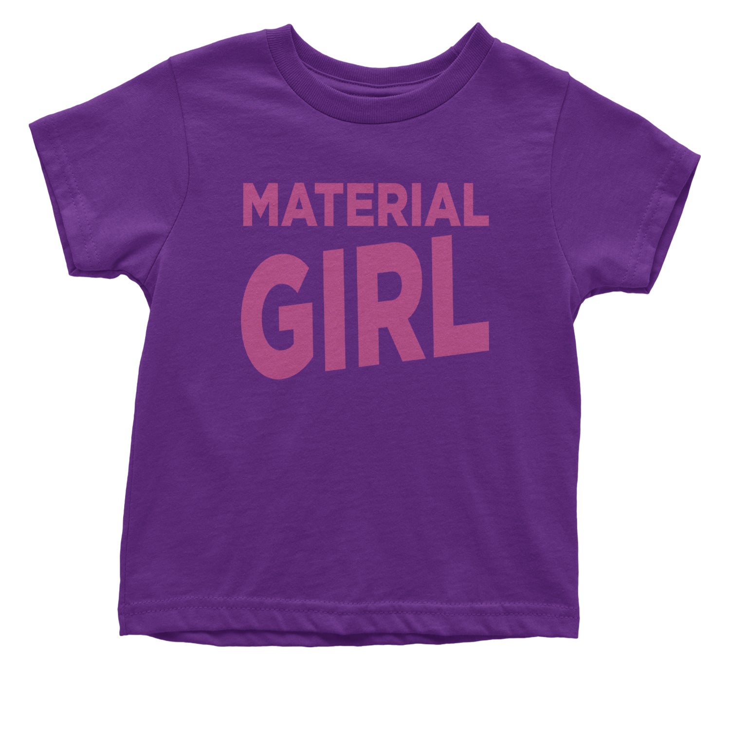 Material Girl 80's Retro Celebration Infant One-Piece Romper Bodysuit and Toddler T-shirt Purple