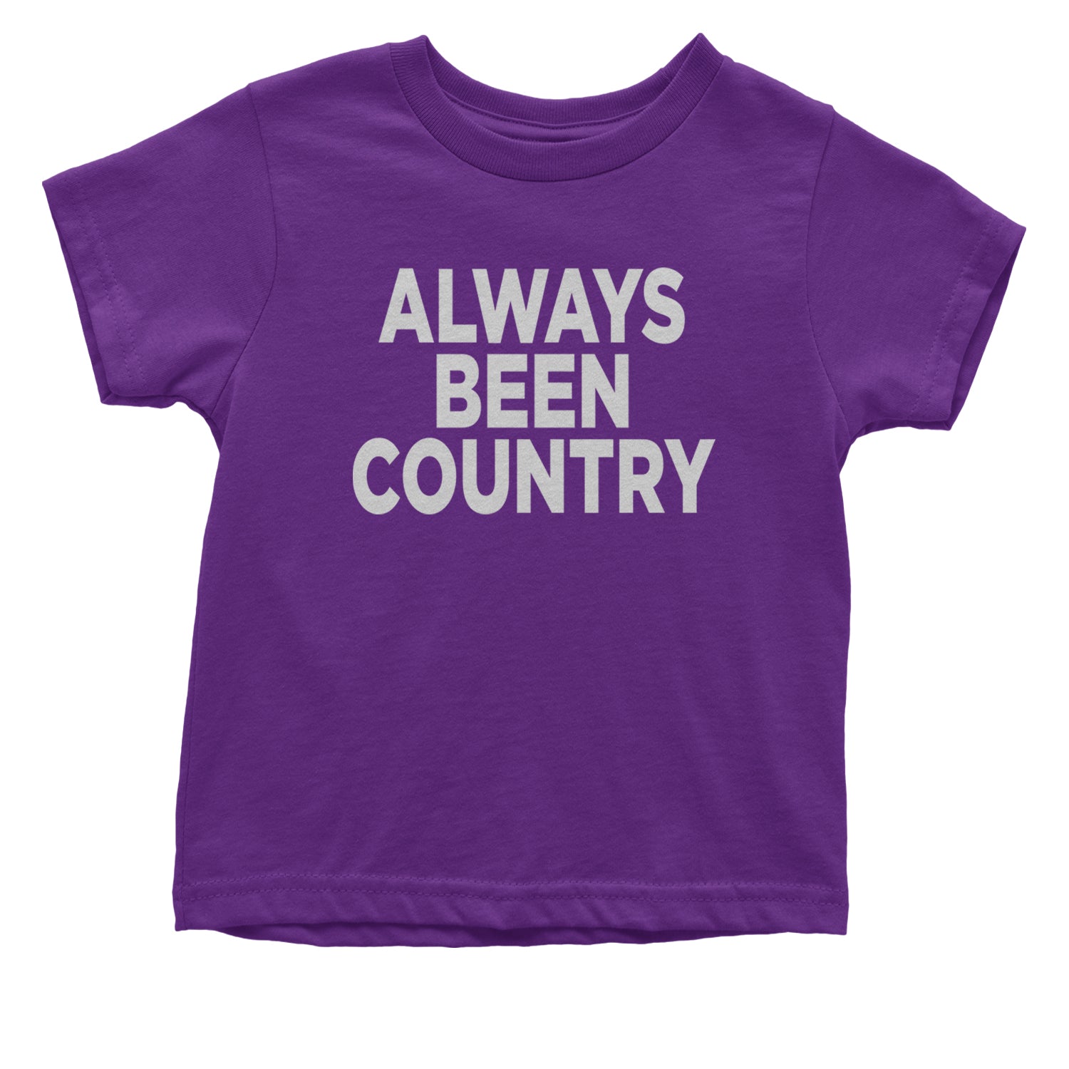 Always Been Country Music Infant One-Piece Romper Bodysuit and Toddler T-shirt Purple