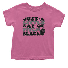 Just A Little Ray of Pitch Black graphic on Onesie and Toddler T-Shirt alternate view 13