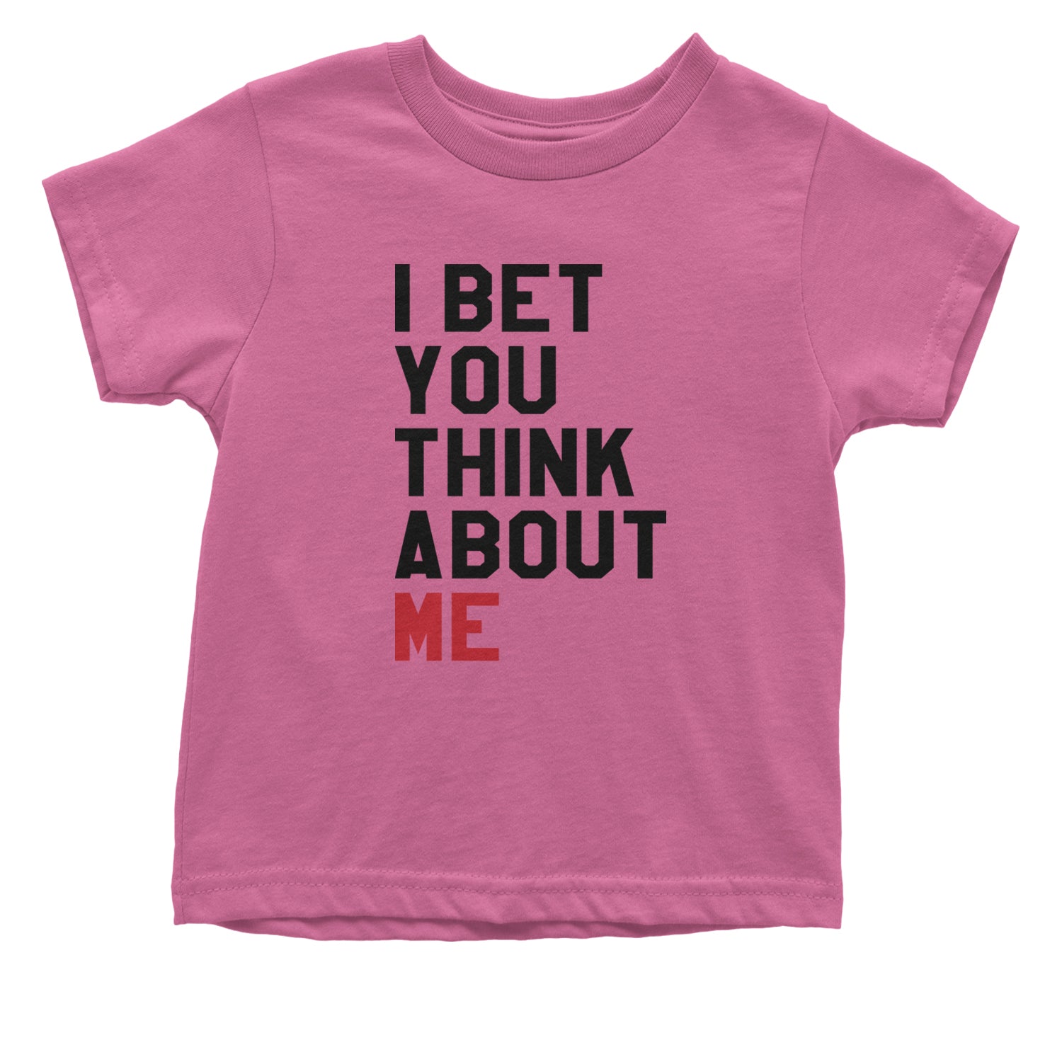 I Bet You Think About Me New TTPD Era Infant One-Piece Romper Bodysuit and Toddler T-shirt Raspberry