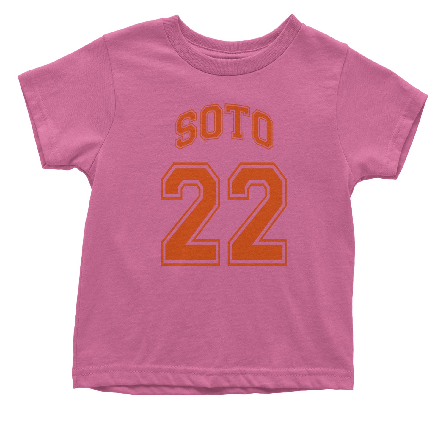 Soto Number 22 Infant One-Piece Romper Bodysuit and Toddler T-shirt Raspberry