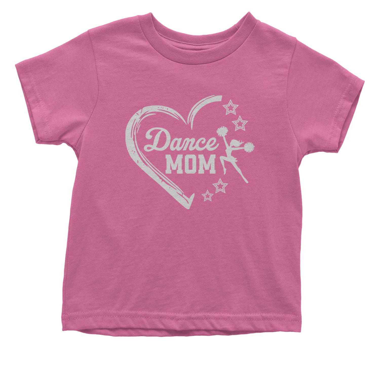 Heart Dance Mom Love Infant One-Piece Romper Bodysuit and Toddler T-shirt Raspberry