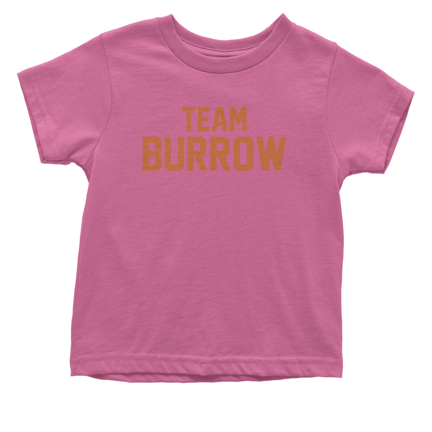 Team Burrow Cincinnati Infant One-Piece Romper Bodysuit and Toddler T-shirt Raspberry