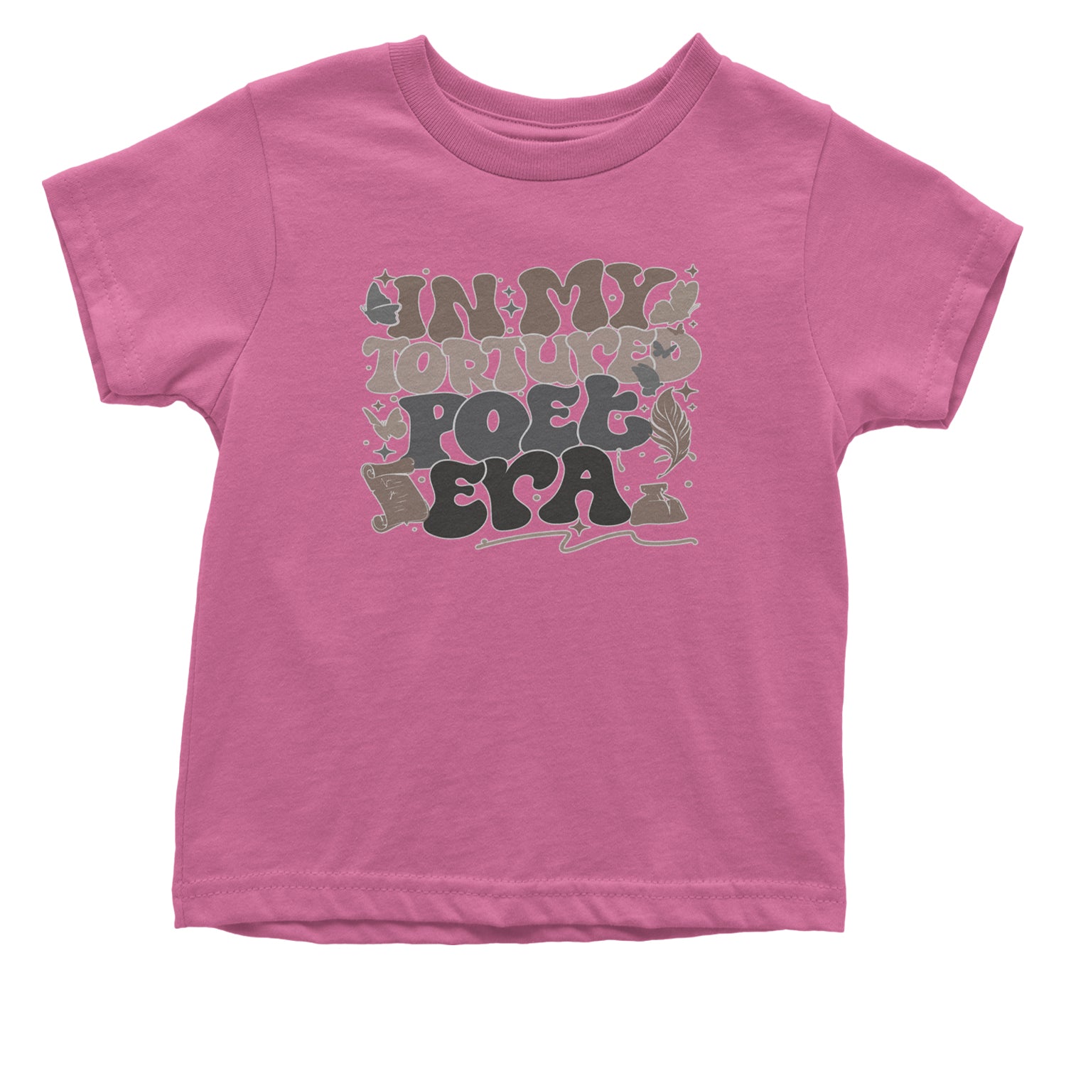 In My Tortured Poet Era TTPD Music Infant One-Piece Romper Bodysuit and Toddler T-shirt Raspberry