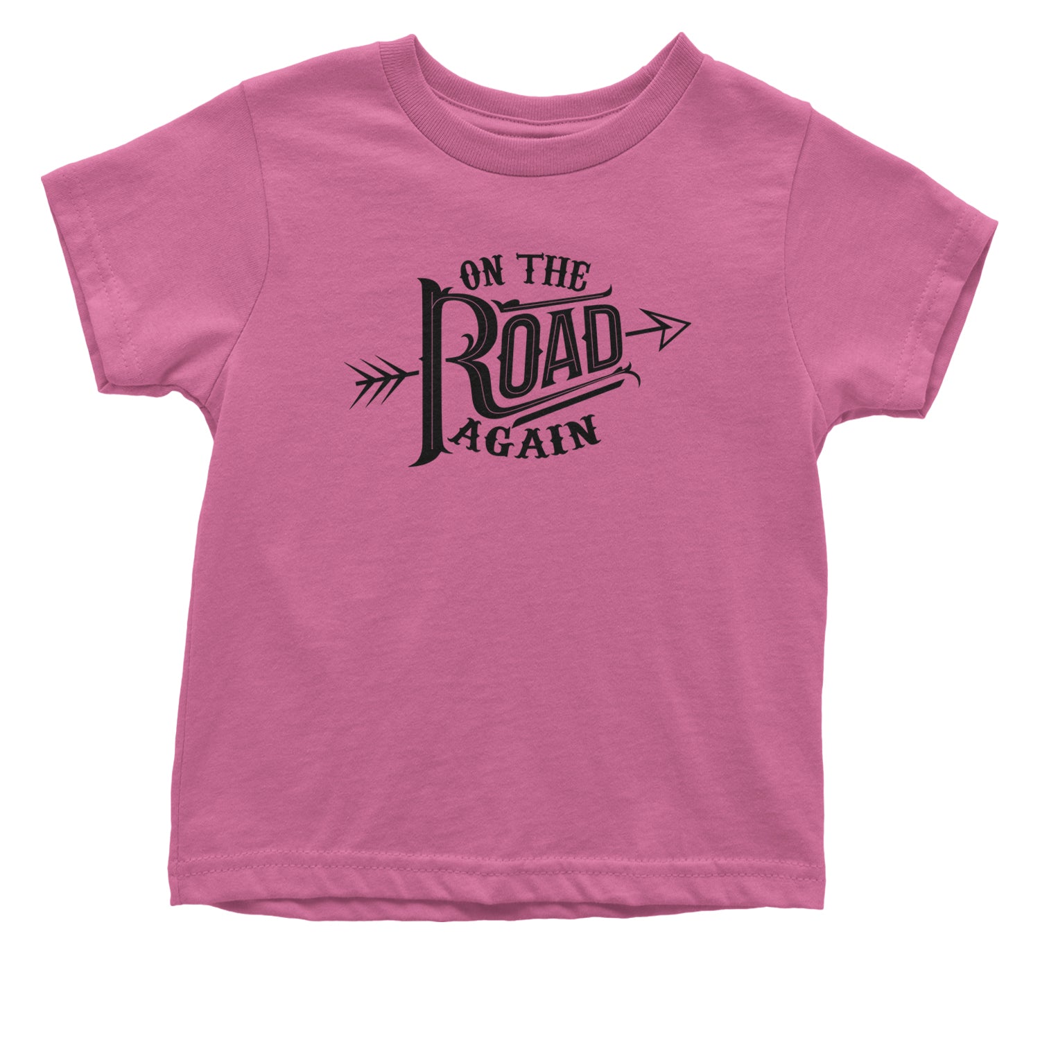 On The Road Again Hippy Country Music Infant One-Piece Romper Bodysuit and Toddler T-shirt Raspberry