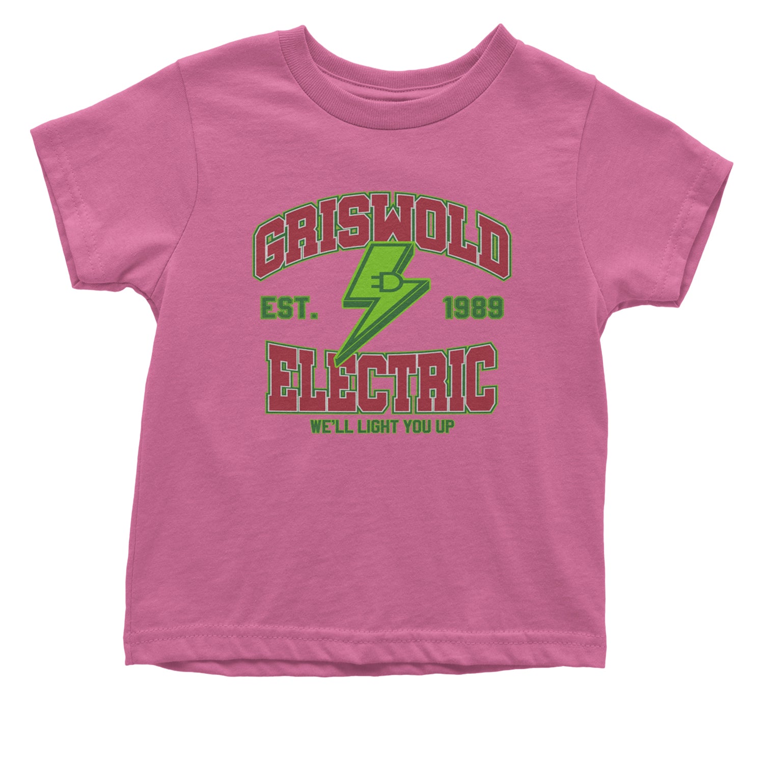 Griswold Electric We'll Light You Up Infant One-Piece Romper Bodysuit and Toddler T-shirt Raspberry