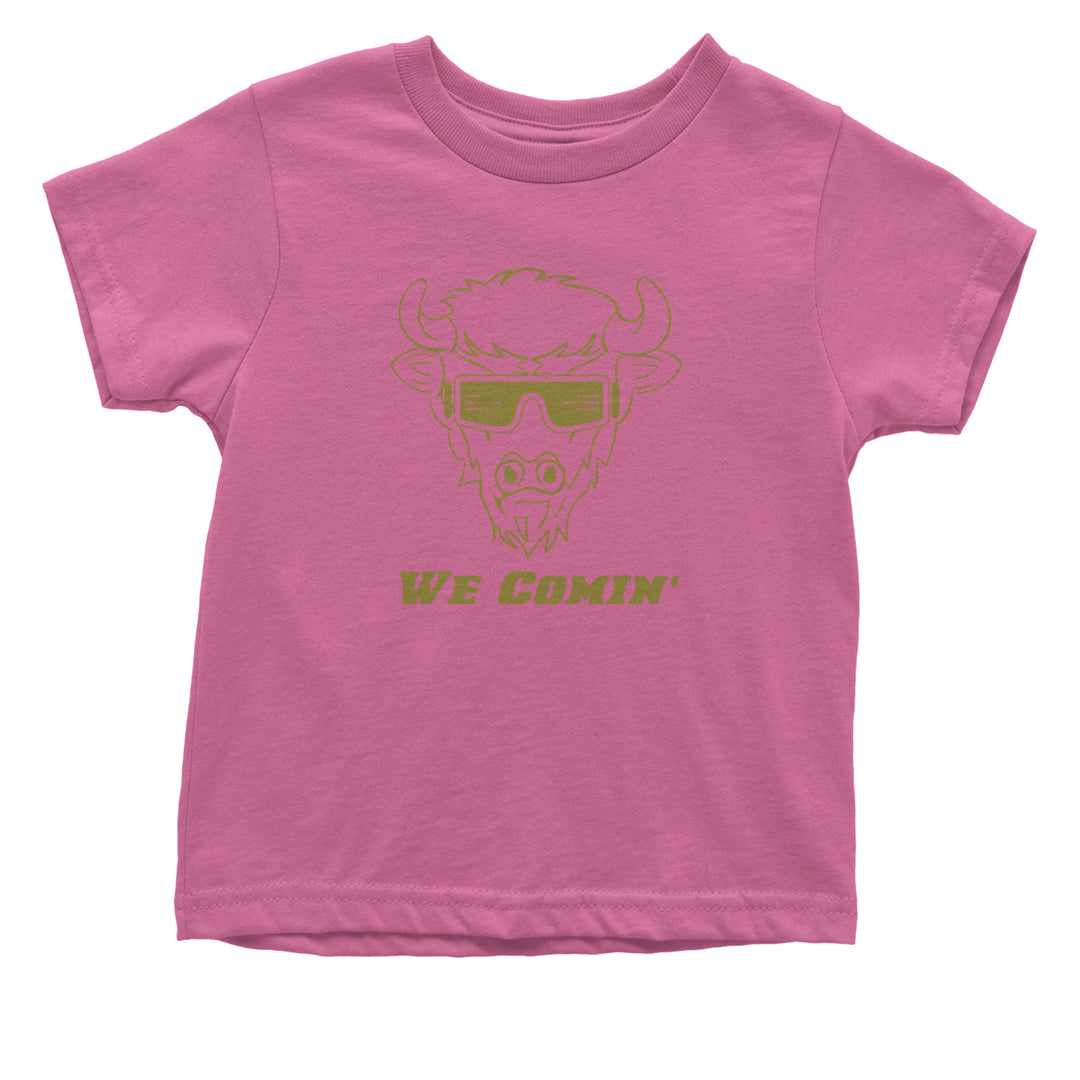 We Coming Coach Prime Colorado Infant One-Piece Romper Bodysuit and Toddler T-shirt Raspberry