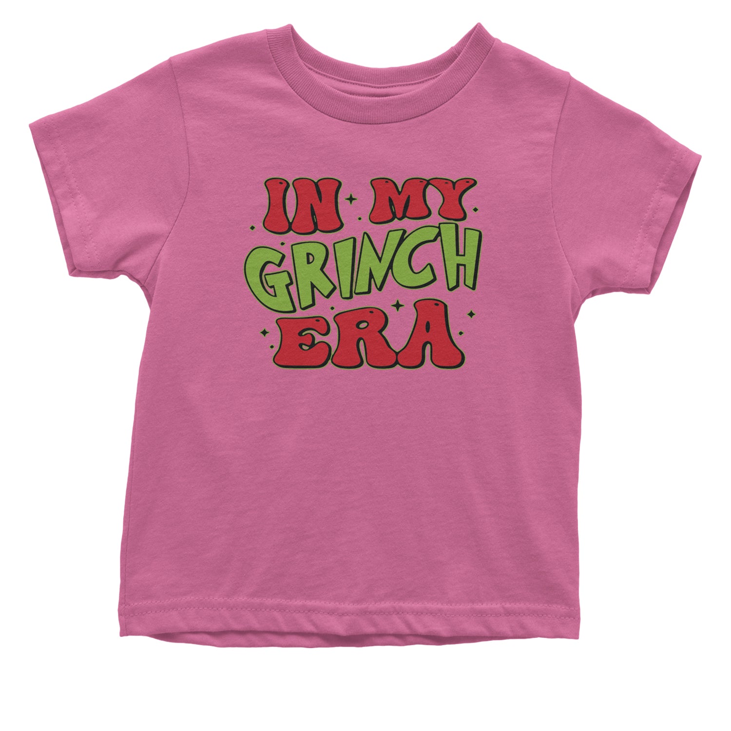 In My Gr-nch Era Jolly Merry Christmas Infant One-Piece Romper Bodysuit and Toddler T-shirt Raspberry