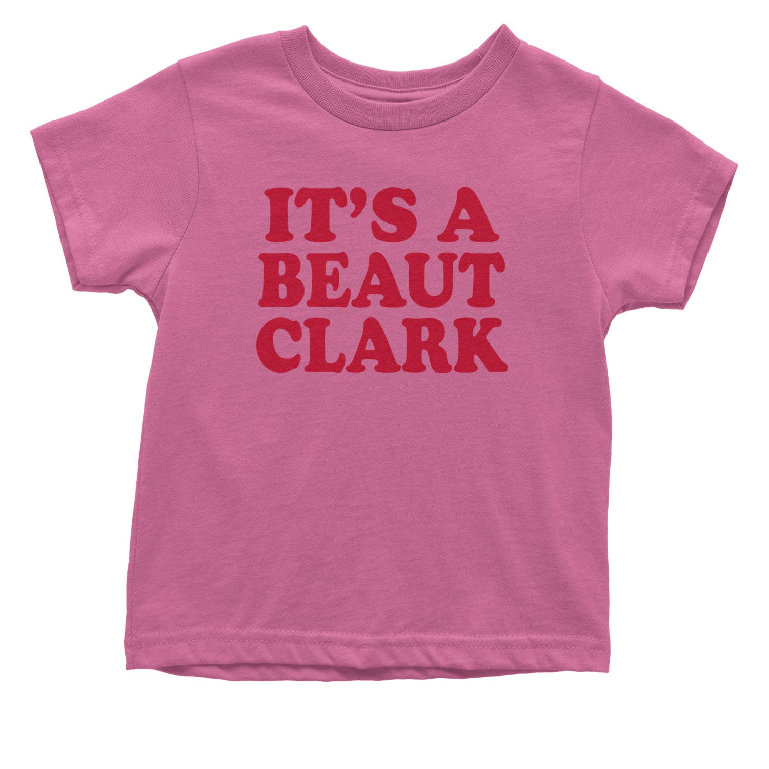 It's a Beaut Clark Festive Christmas Infant One-Piece Romper Bodysuit and Toddler T-shirt Raspberry