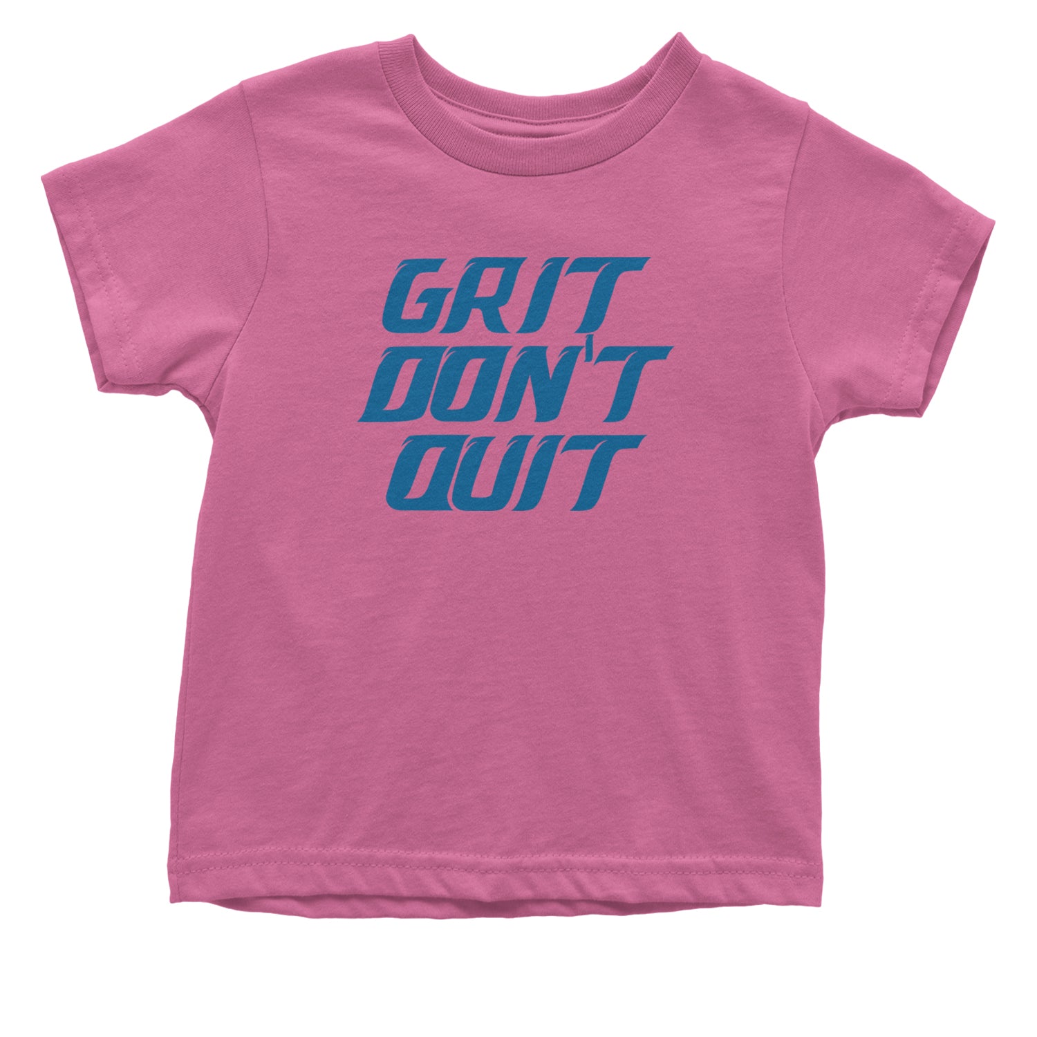 Grit Don't Quit Detroit Grit Infant One-Piece Romper Bodysuit and Toddler T-shirt Raspberry