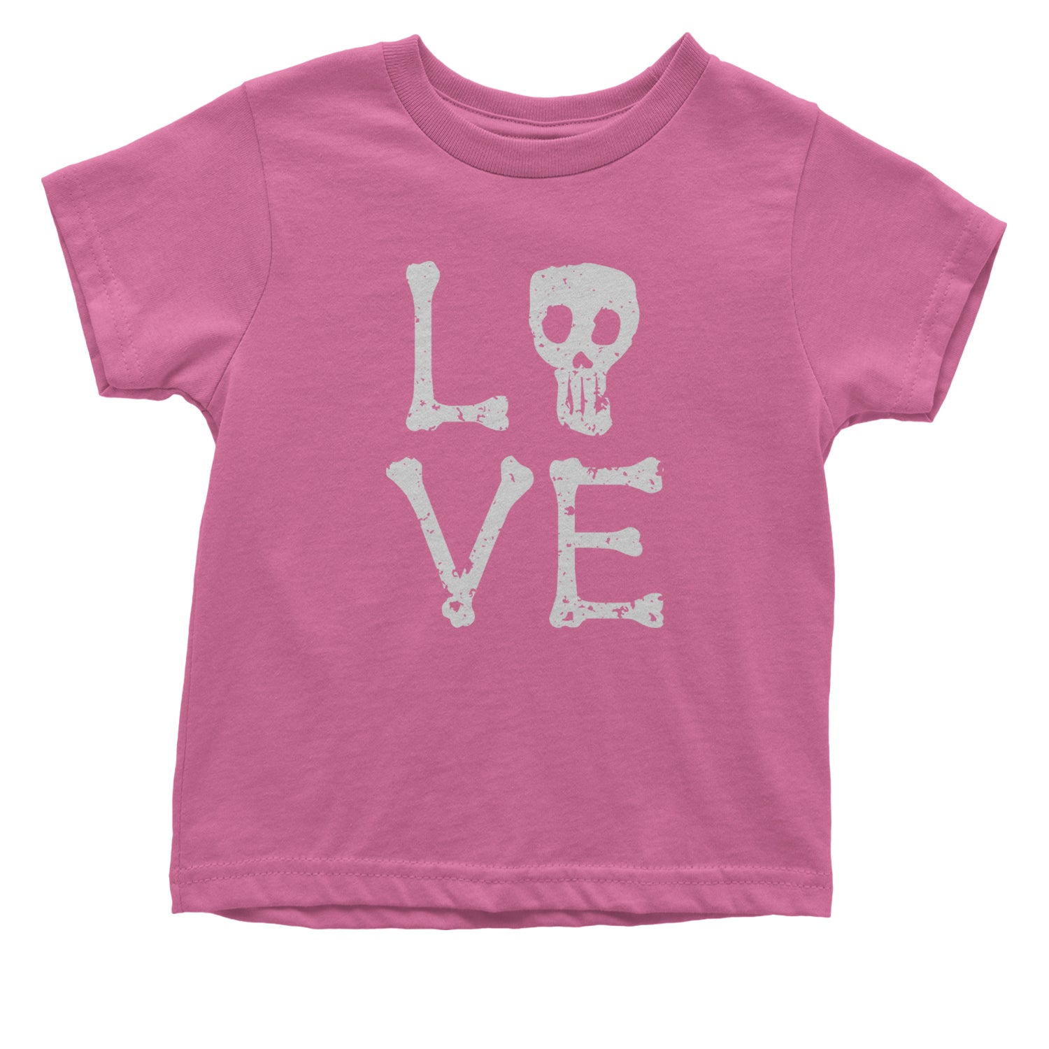 Love Skeleton Bones Infant One-Piece Romper Bodysuit and Toddler T-shirt Raspberry