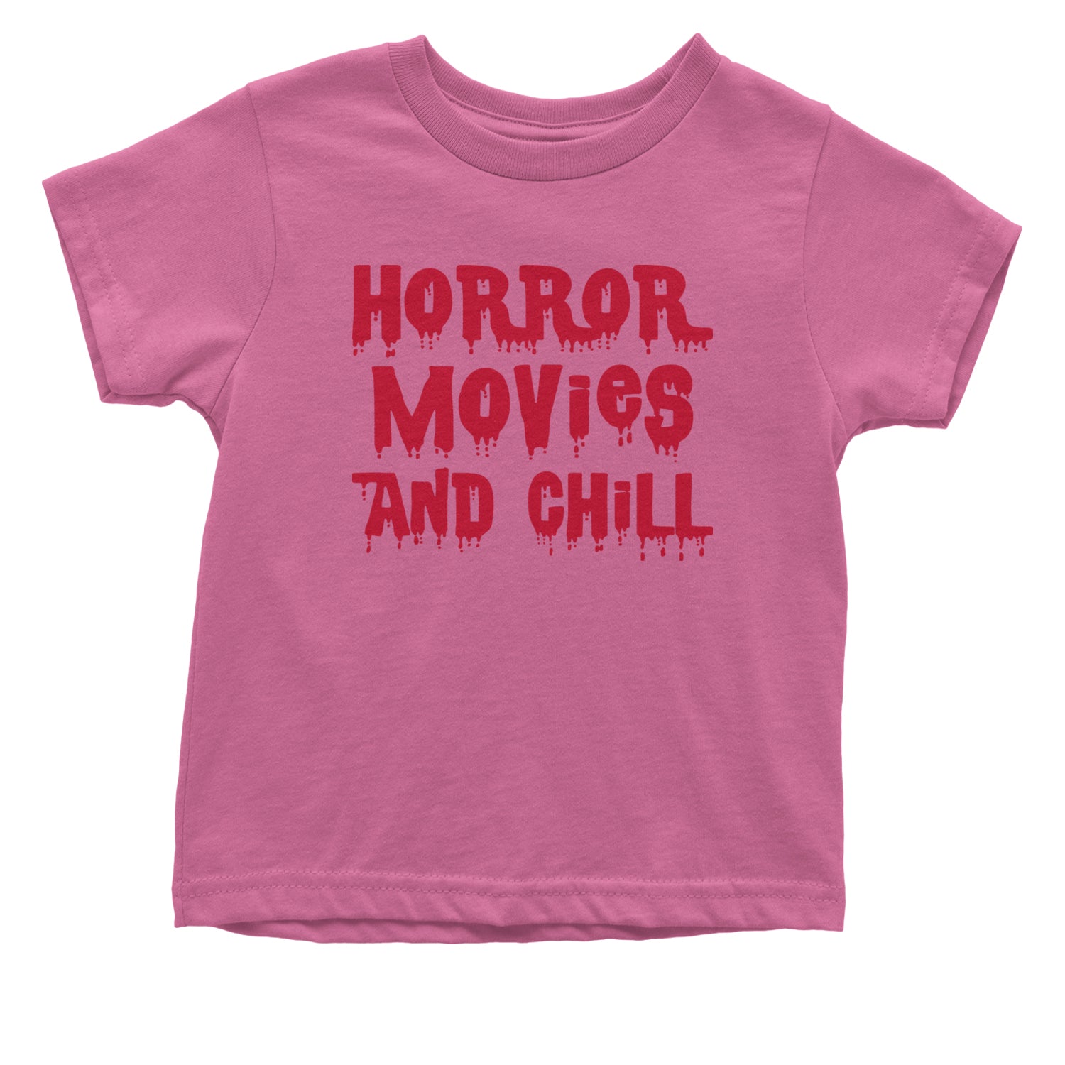 Horror Movies and Chill Infant One-Piece Romper Bodysuit and Toddler T-shirt Raspberry