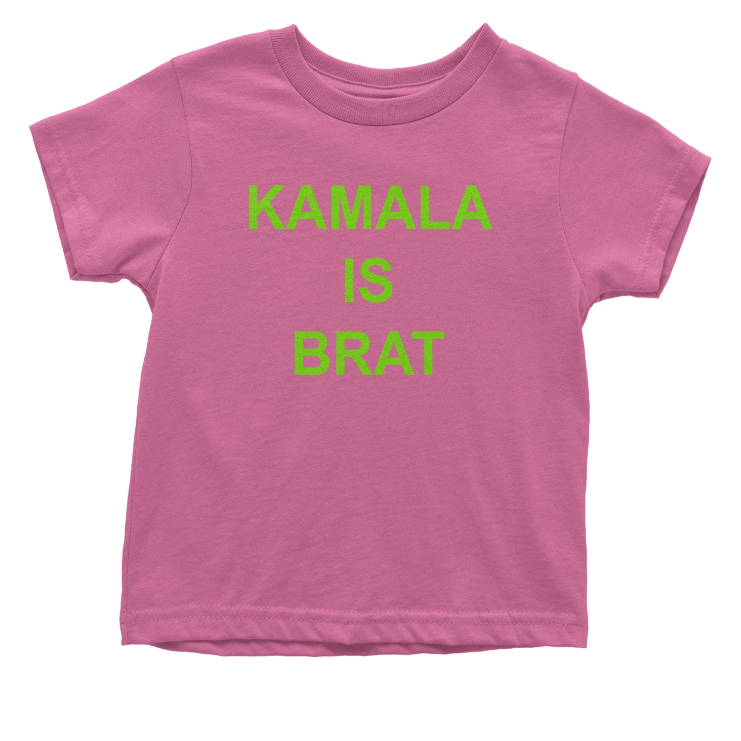 Kamala Is Brat - President Harris 2024 Infant One-Piece Romper Bodysuit and Toddler T-shirt Raspberry