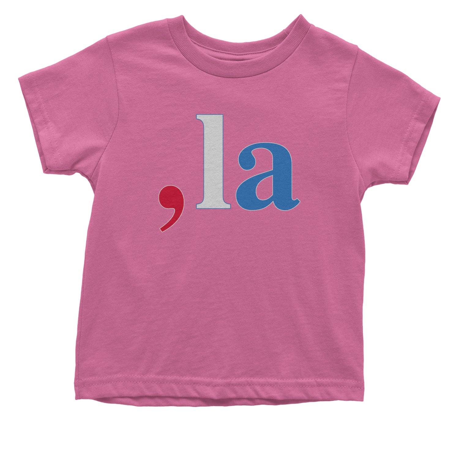 Comma-La - Support Kamala Harris For President 2024 Infant One-Piece Romper Bodysuit and Toddler T-shirt Raspberry