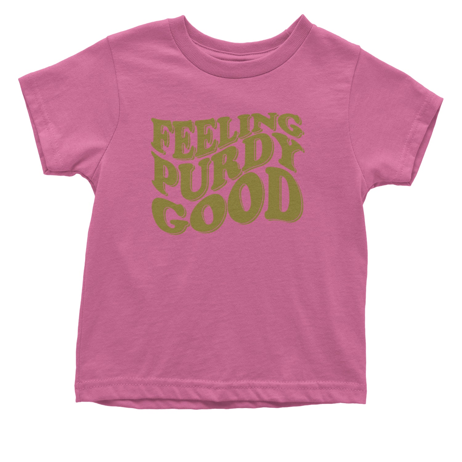 Feeling Purdy Good San Francisco Infant One-Piece Romper Bodysuit and Toddler T-shirt Raspberry