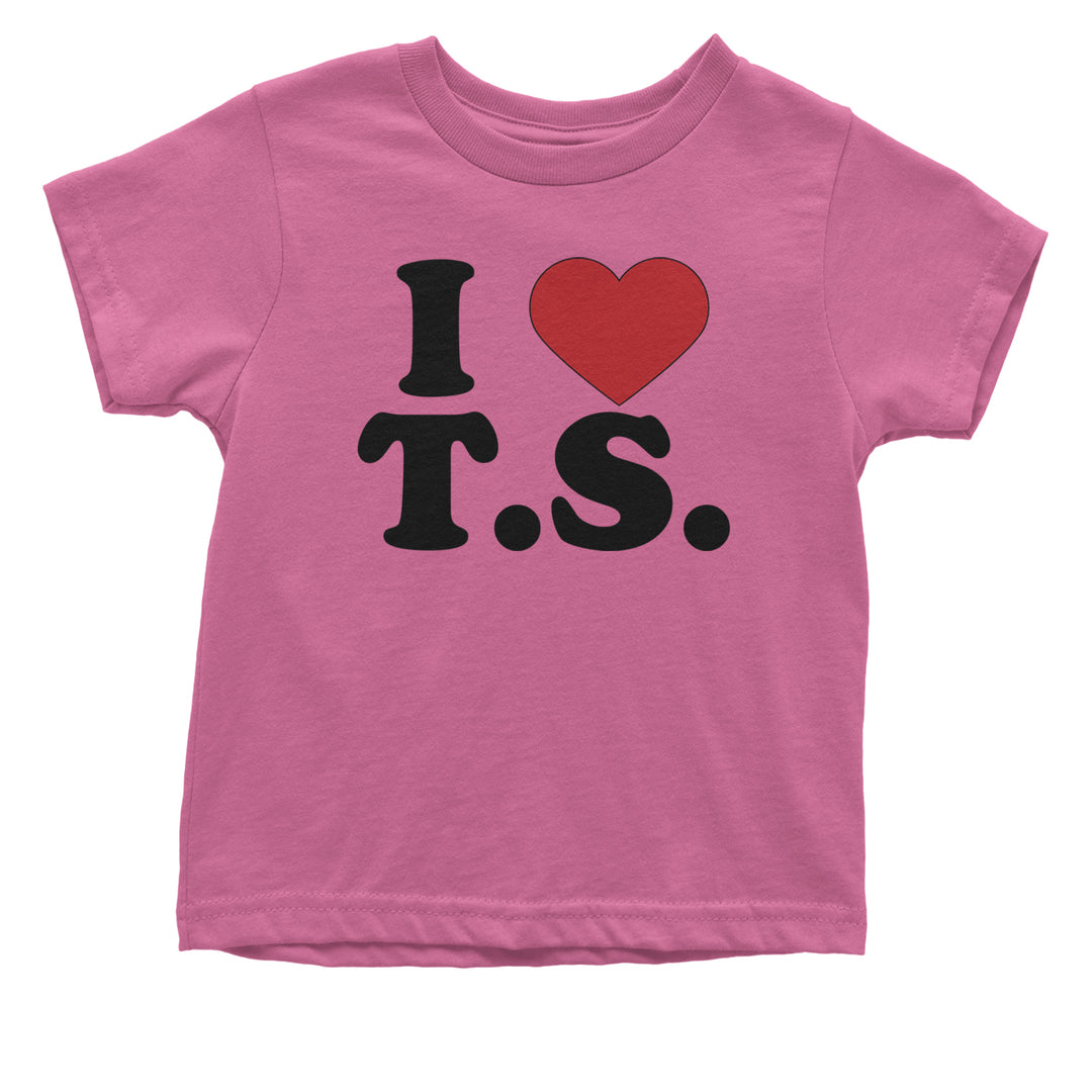 I Heart T.S. Concert Music Lover  Infant One-Piece Romper Bodysuit and Toddler T-shirt Raspberry