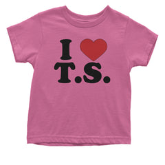 I Heart T.S. Concert Music Lover  Infant One-Piece Romper Bodysuit and Toddler T-shirt Raspberry