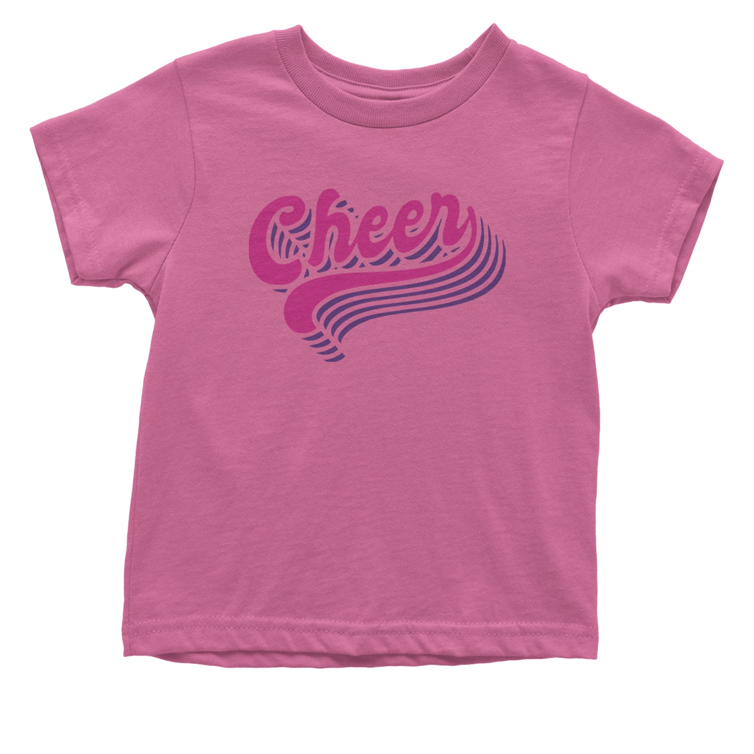 Cheer Pride Infant One-Piece Romper Bodysuit and Toddler T-shirt Raspberry