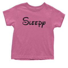 Sleepy - 7 Dwarfs Costume Infant One-Piece Romper Bodysuit and Toddler T-shirt Raspberry