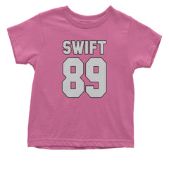 Swift 89 Birth Year Music Fan Era Poets Department Lover Infant One-Piece Romper Bodysuit and Toddler T-shirt Raspberry