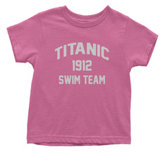 Titanic Swim Team 1912 Funny Cruise Infant One-Piece Romper Bodysuit and Toddler T-shirt Raspberry