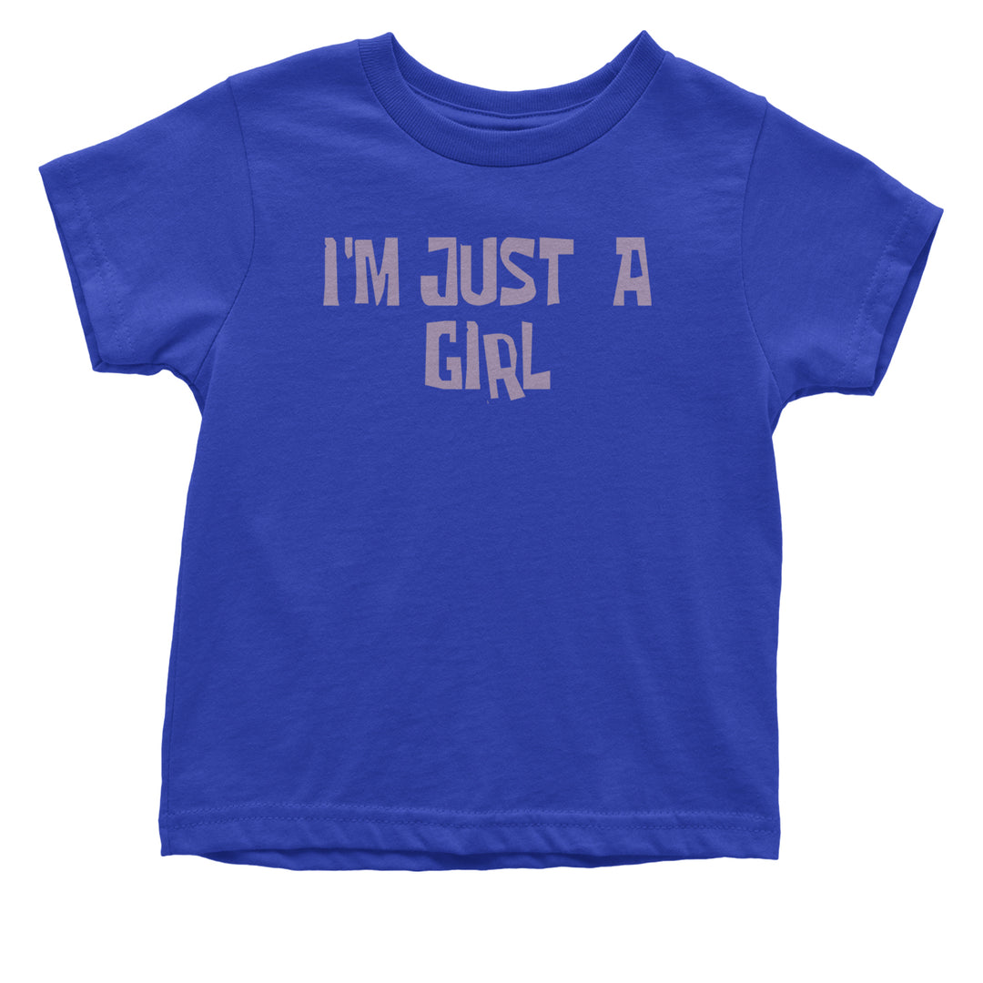 I'm Just A Girl Guts Music Infant One-Piece Romper Bodysuit and Toddler T-shirt Royal Blue