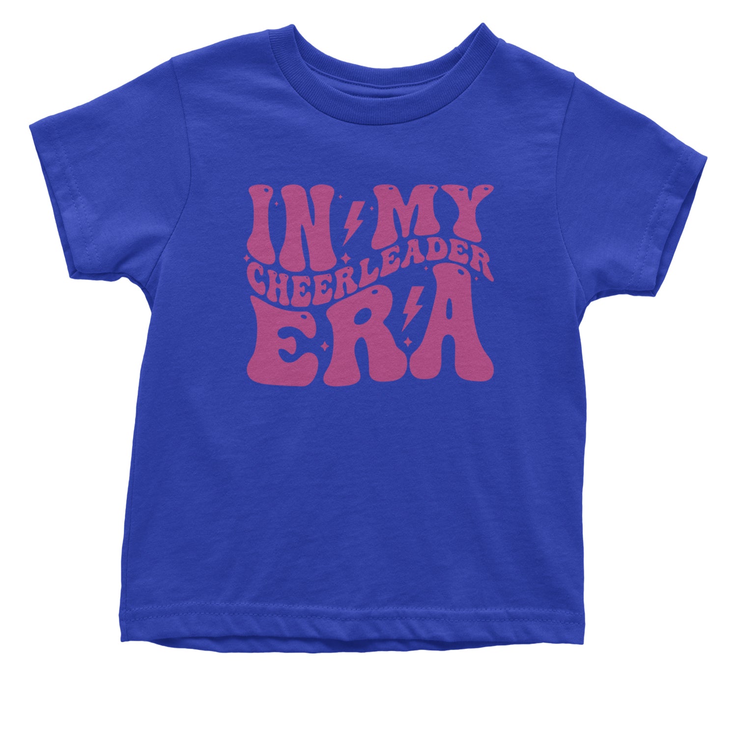 In My Cheerleader Era Infant One-Piece Romper Bodysuit and Toddler T-shirt Royal Blue