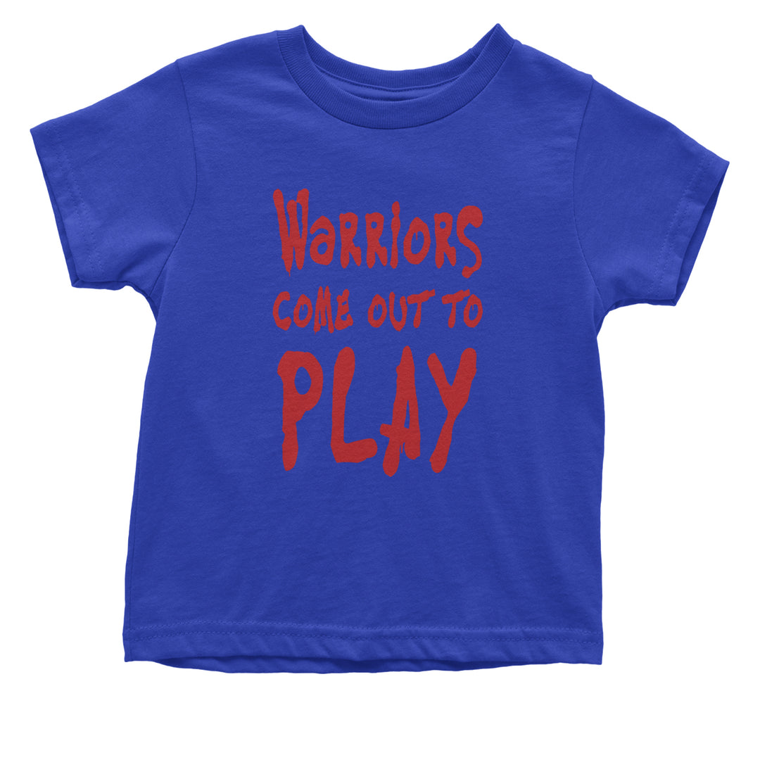 Warriors Come Out To Play  Infant One-Piece Romper Bodysuit and Toddler T-shirt Royal Blue