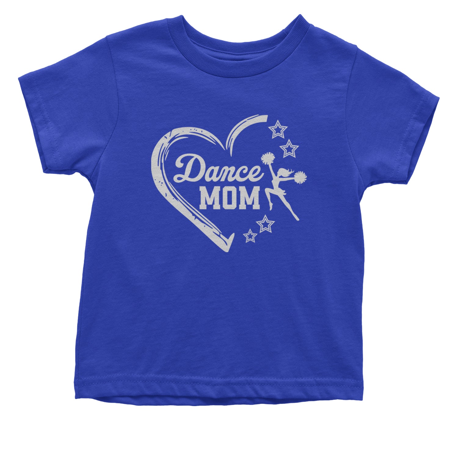 Heart Dance Mom Love Infant One-Piece Romper Bodysuit and Toddler T-shirt Royal Blue