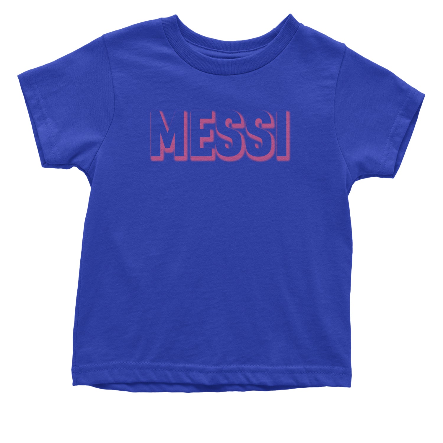 Messi OUTLINE Miami Futbol Infant One-Piece Romper Bodysuit and Toddler T-shirt Royal Blue