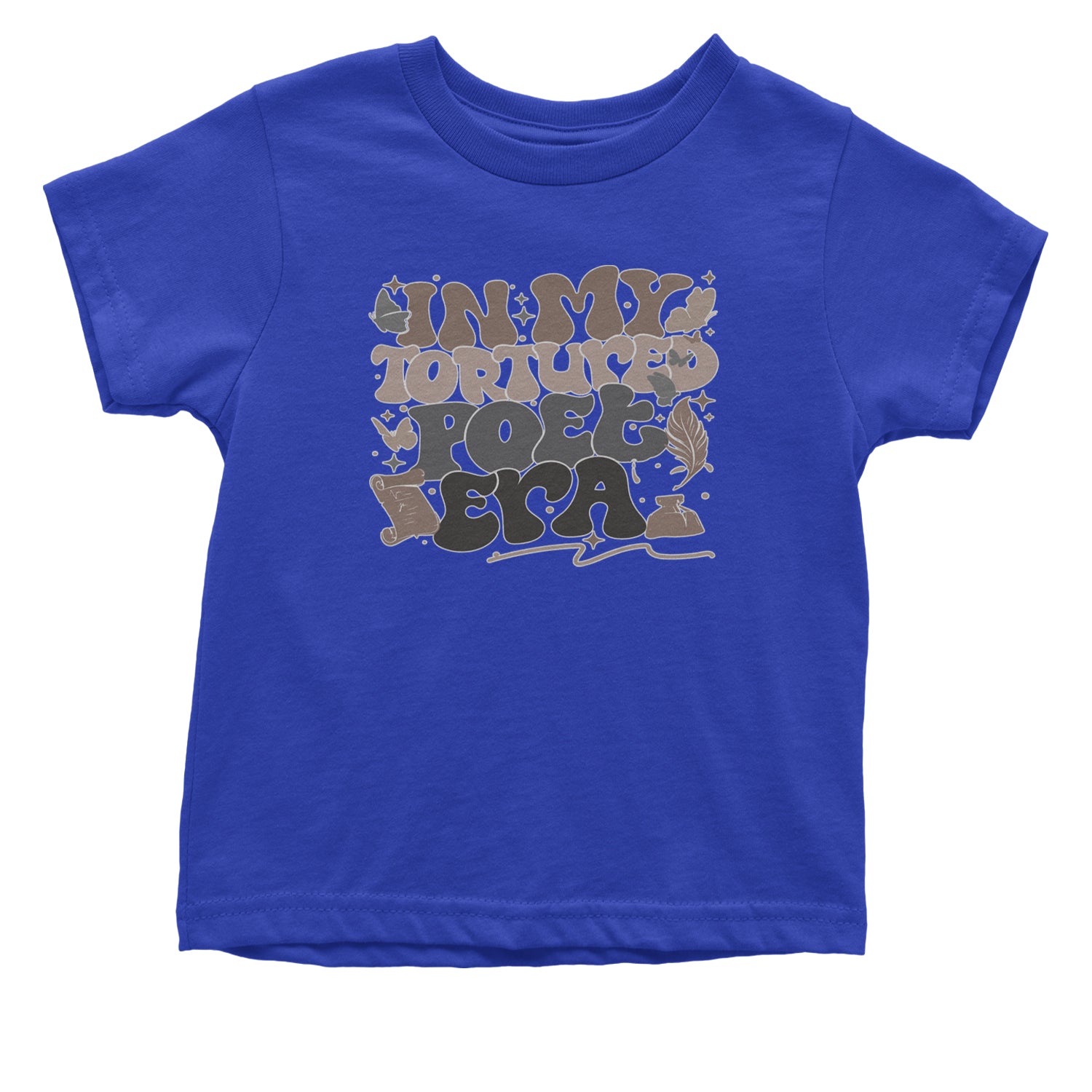 In My Tortured Poet Era TTPD Music Infant One-Piece Romper Bodysuit and Toddler T-shirt Royal Blue