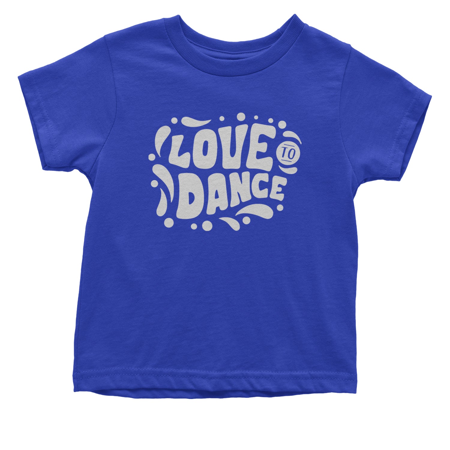 Love To Dance Infant One-Piece Romper Bodysuit and Toddler T-shirt Royal Blue