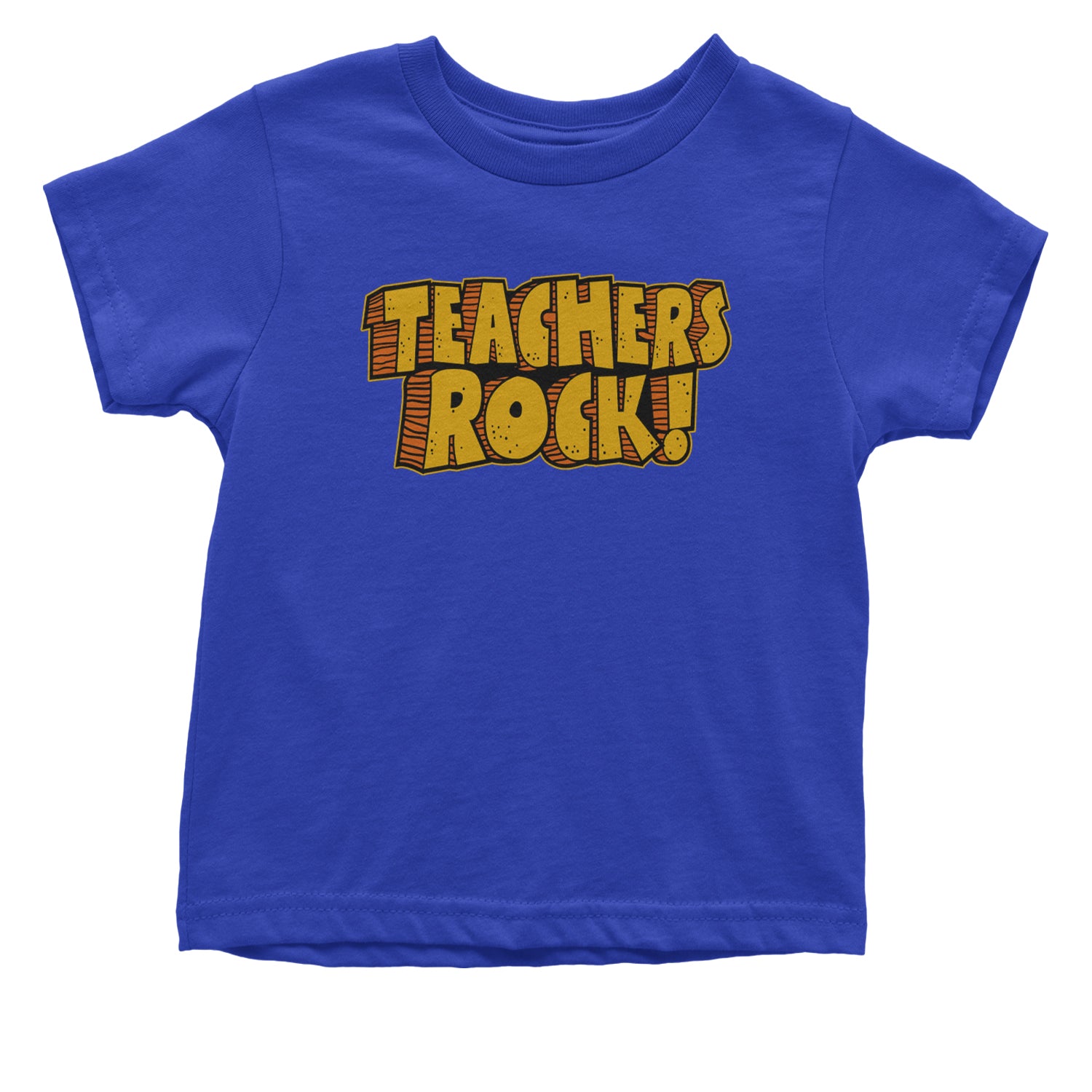 Teachers Rock Retro Infant One-Piece Romper Bodysuit and Toddler T-shirt Royal Blue