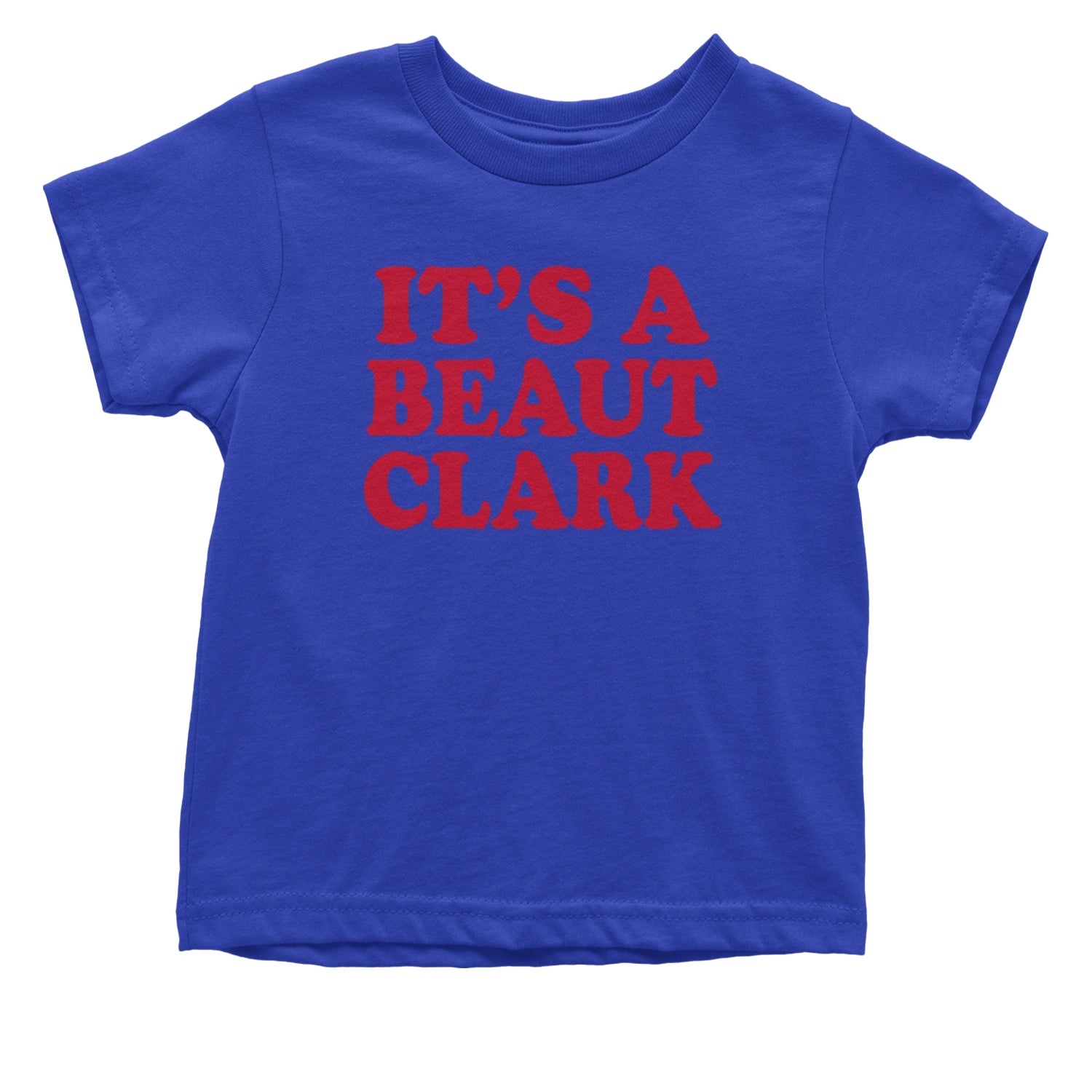 It's a Beaut Clark Festive Christmas Infant One-Piece Romper Bodysuit and Toddler T-shirt Royal Blue