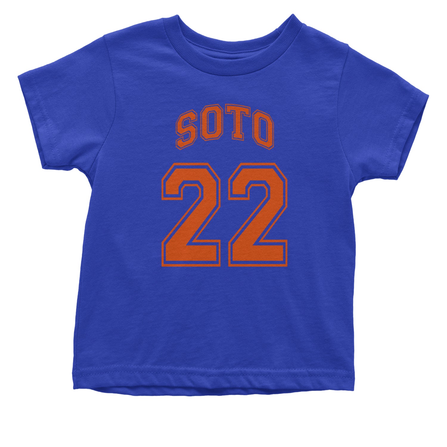 Soto Number 22 Infant One-Piece Romper Bodysuit and Toddler T-shirt Royal Blue