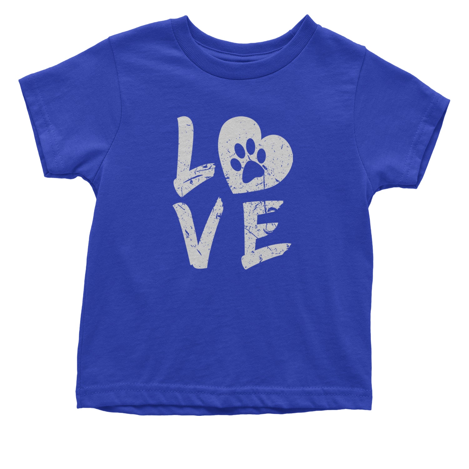 I Love My Dog Paw Print  Infant One-Piece Romper Bodysuit and Toddler T-shirt Royal Blue