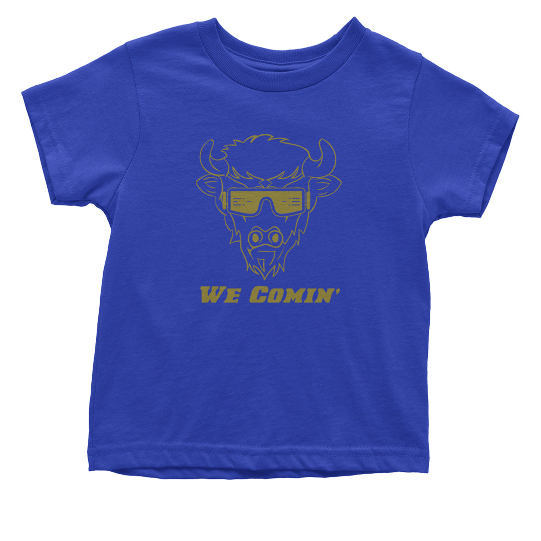 We Coming Coach Prime Colorado Infant One-Piece Romper Bodysuit and Toddler T-shirt Royal Blue