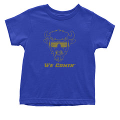 We Coming Coach Prime Colorado Infant One-Piece Romper Bodysuit and Toddler T-shirt Royal Blue