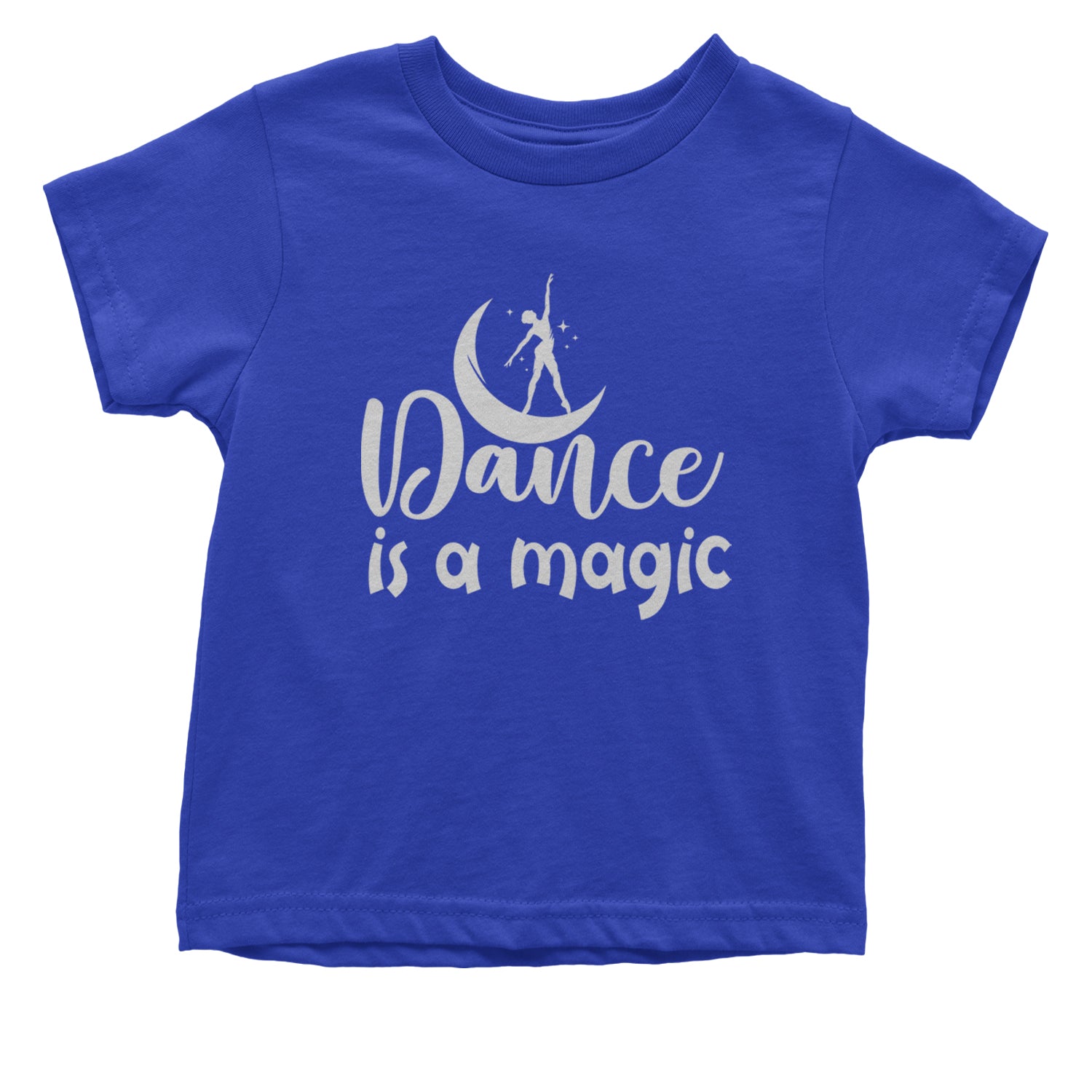 Dance Is Magic Infant One-Piece Romper Bodysuit and Toddler T-shirt Royal Blue