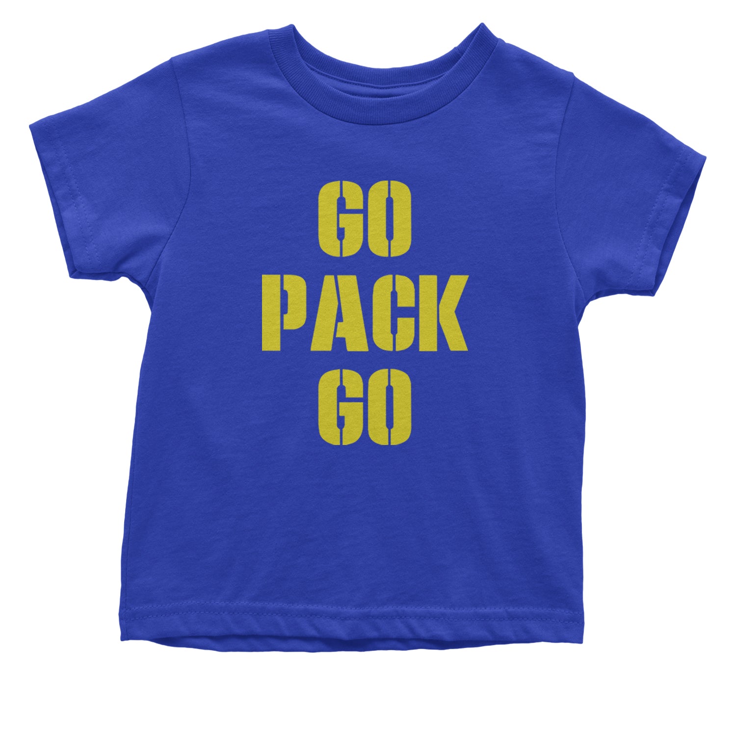 Go Pack Go Green Bay Infant One-Piece Romper Bodysuit and Toddler T-shirt Royal Blue